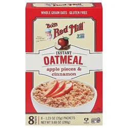 Bobs Red Mill Oatmeal Instnt Appl Cinn - 9.88 Oz