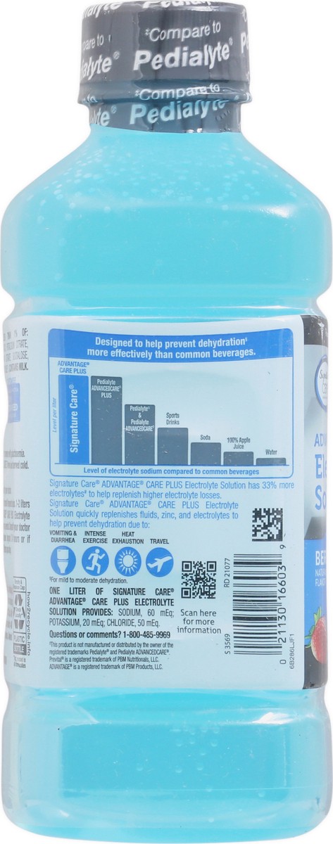 slide 3 of 12, Signature Select/care Electrolyte Advanced Care Berry Frost - 33.8 Fl. Oz., 33.8 fl oz