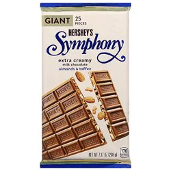 Symphony Creamy Milk Chocolate With Almonds And Toffee Chips Giant Bar - 7.37 Oz