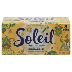 Soleil Sparkling Water Pineapple - 8-12 Fl. Oz.