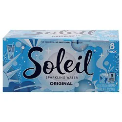 Soleil Sparkling Water Original - 8-12 Fl. Oz.