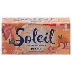 Soleil Sparkling Water Peach - 8-12 Fl. Oz.