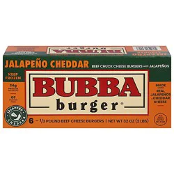 Bubba Burger Beef Jalapeno Cheddar - 32 Oz