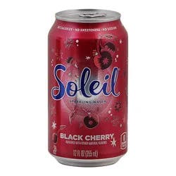 Signature Select Soleil Water Sparkling Black Cherry - 12 Fz