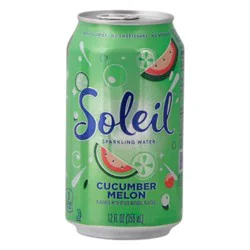 Signature Select Soleil Water Sparkling Cucumber Melon - 12 Fz