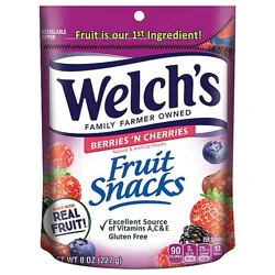 Welchs Fruit Snacks Berries N Cherries - 8 Oz