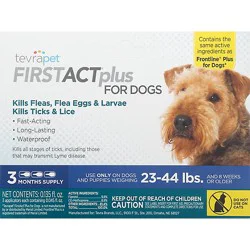 Tevrapet Firstact Plus Dogs 23-44lbs - 3 Ct