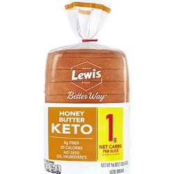 Lewis Bake Shop Healthy Life Honey Keto Bread - 16 Oz