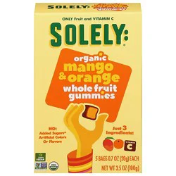 Solely Mango Orange Fruit Gummies - 3.5 Oz
