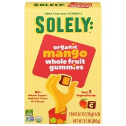 Solely Fruit Gummies Mango - 3.5 Oz