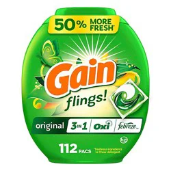 Gain Flings Original Tub - 112 Ct
