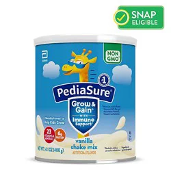 Pediasure Grow & Gain Vanilla Shake Mix - 14.1 Oz