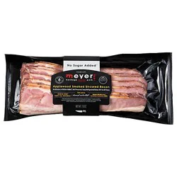 Meyer Heritage Duroc Pork Applewood Smoked Uncured Bacon No Sugar Added - 10 Oz