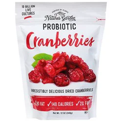 Nature's Garden Probiotic Cranberries - 12 Oz