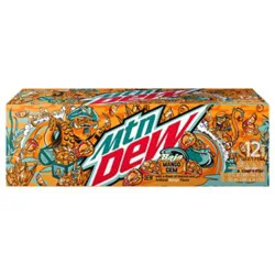 Mtn Dew Soda Baja Mango Gem - 12-12 Fz