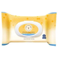 Burts Bees Chlorine Free Wipes - 72 Ea