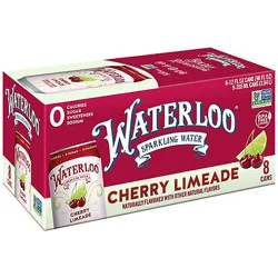 Waterloo Cherry Limeade Sparkling Water - 8-12 Fz