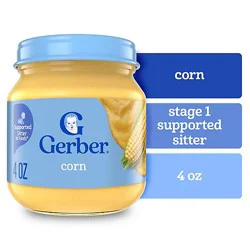 Gerber 1st Foods Natural Corn Baby Food Jar - 4 Oz