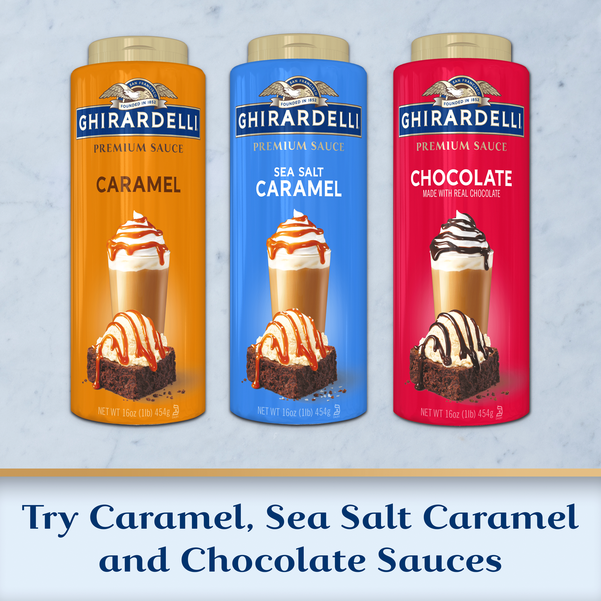 slide 4 of 5, Ghirardelli Premium Caramel Sauce - 16 Oz, 16 oz