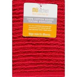 Mei E Cotton Ridged Cloth Ruby - Ea