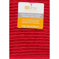 Mei E Cotton Ridged Cloth Ruby - Ea