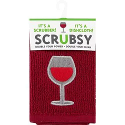 Mei En Scrubsy Dishcloth Wine - Ea