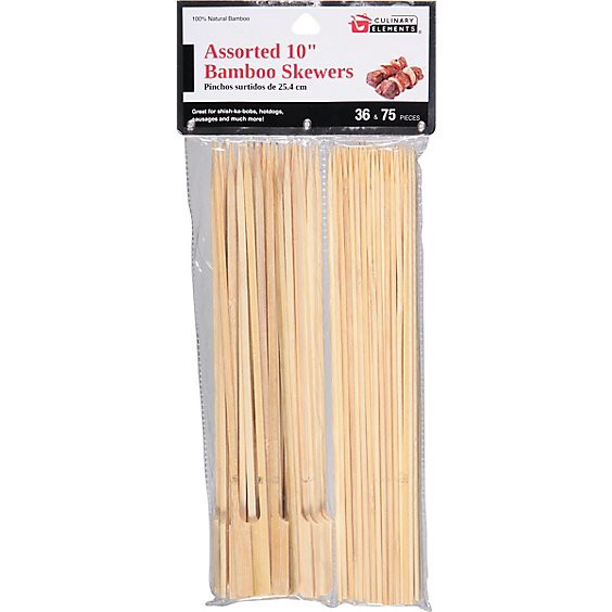 slide 1 of 1, Bamboo Skewers Asst 10inch - Ea, 1 ct