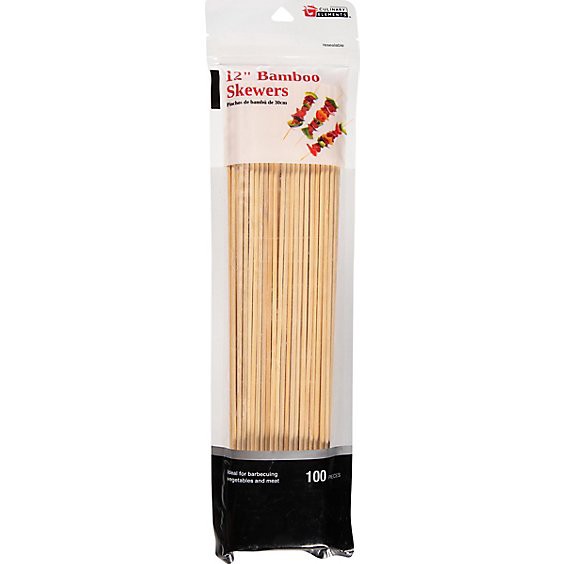 slide 1 of 1, Kitchen Collection Bamboo Skewers 12 Inches - Ea, 1 ct