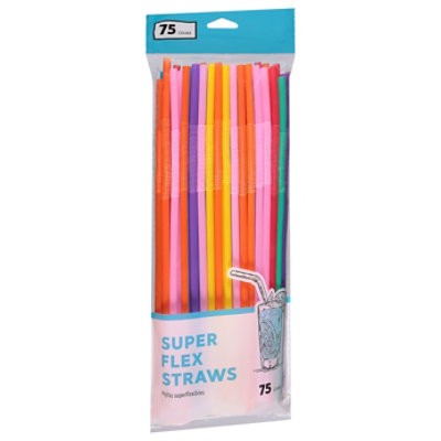 slide 1 of 1, Super Flex Straws - Ea, 1 ct