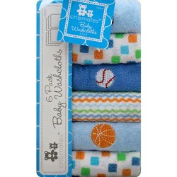 Baby Wash Cloths 6pk - Ea