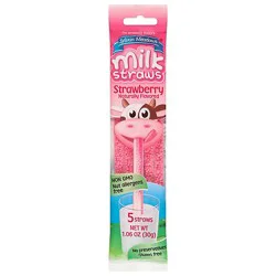 Syvan Meadows Milk Straws Strawberry - Ea