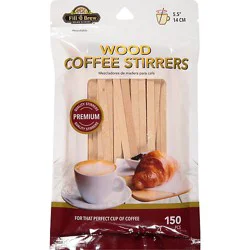 Coffee Stir 150ct-Wood - Ea