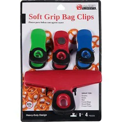 Soft Grip Bag Clips - Ea