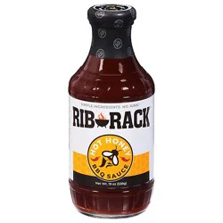 Rib Rack Hot Sauce Honey Bbq - 19 Oz