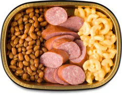 Ready Meals Smoked Sausage With Mac N Cheese & Beans - Ea