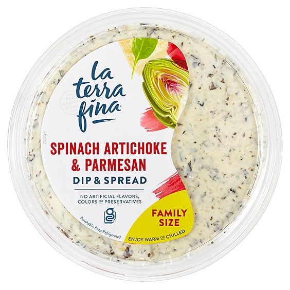 slide 1 of 3, La Terra Fina Spinach Artichoke And Parmesan Dip And Spread - 16 Oz, 16 oz