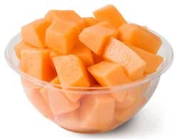 Large Cantaloupe Melon Chunks - 1 Lb