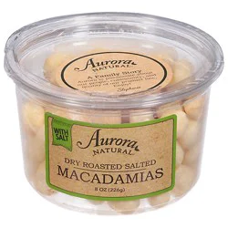 Aurora Roasted Salted Macadamia - 8 Oz