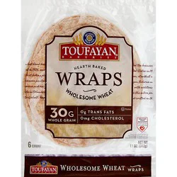 Toufayan Wheat Wraps - 11 Oz