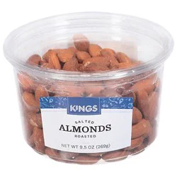 King's Gourmet Foods Roasted Salted Almonds - 9.5 Oz