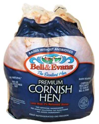 Bell & Evans Cornish Game Hen Frozen - 2 Lb