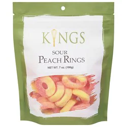 King's Gourmet Foods Sour Peach Rings - 7 Oz