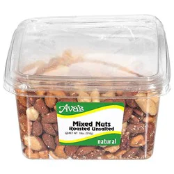 Ava's Deluxe Roasted No Salt Mixed Nuts Family Tub - 18 Oz