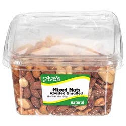 Ava's Deluxe Roasted No Salt Mixed Nuts Family Tub - 18 Oz