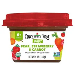 Once Upon A Farm Pear Strawberry Carrot Bowl - 4 Oz