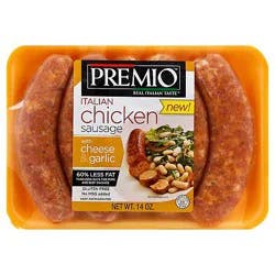 Premio Cheese & Garlic Chicken Sausage - 14 Oz