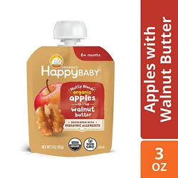 Happy Baby Organics Nutty Blend Organic Apple With Walnut Butter - 3 Oz