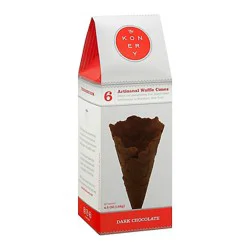 Konery Dark Choc Waffle Cones - 4.5 Oz
