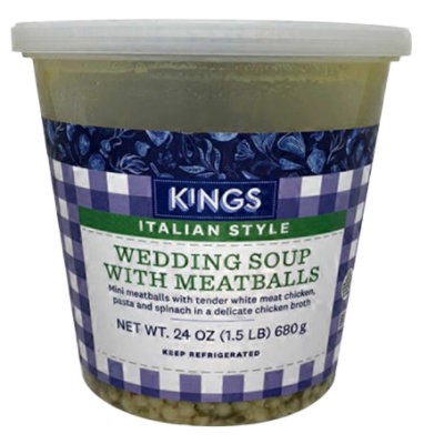 slide 1 of 1, Kings Italian Wedding Soup Pp - 24 Oz, 24 oz