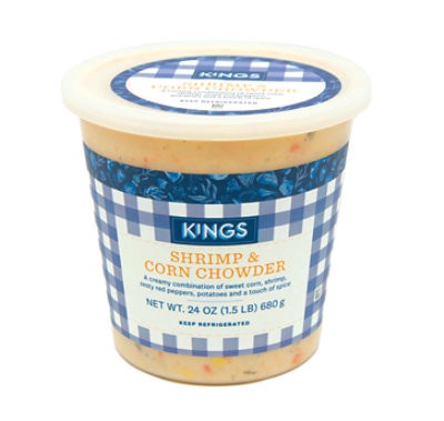 slide 1 of 1, Kings Shrimp & Corn Chowder - 24 Oz, 24 oz
